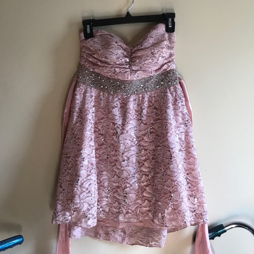 Blush Homecoming Dress